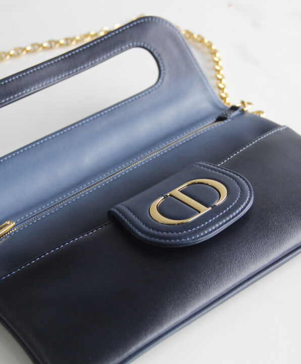 Christian Dior Medium DiorDouble Bag Blue